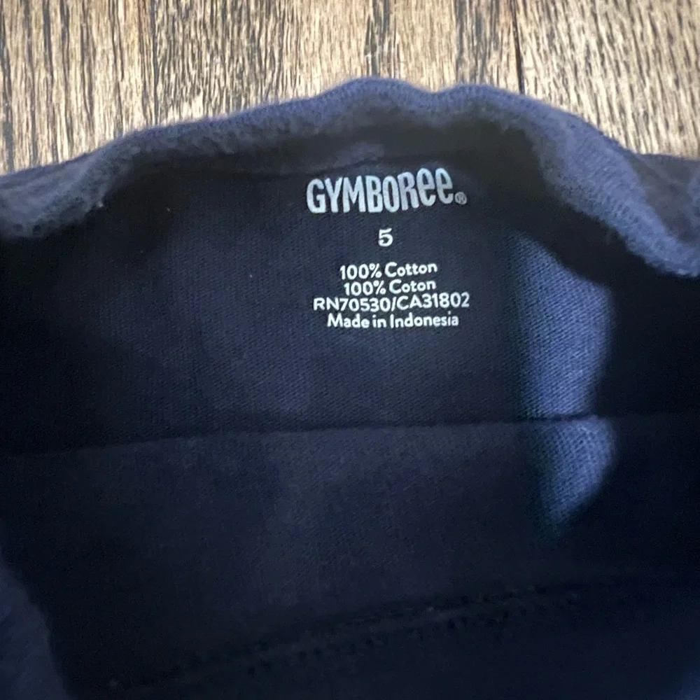 Gymboree Dark Blue Long Sleeve with Santa Graphic